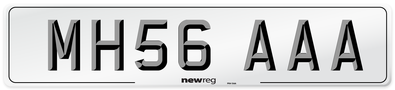 MH56 AAA Number Plate from New Reg